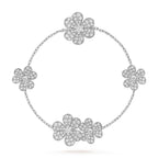 [Marin]FRIVOLE SILVER 5 FLOWERS BRACELET
