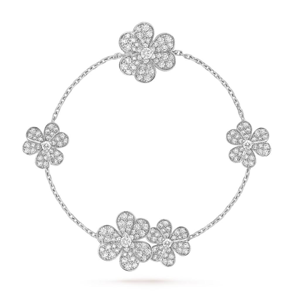 [Marin]FRIVOLE SILVER 5 FLOWERS BRACELET