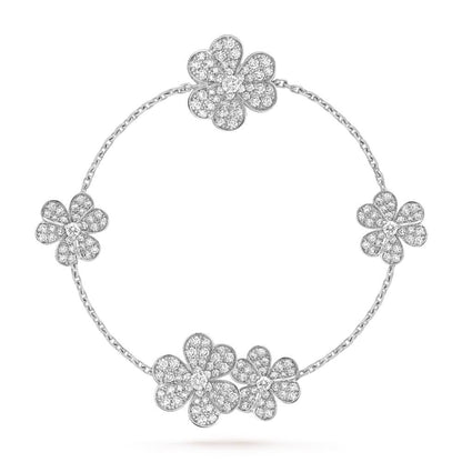 [Marin-Jewelry]FRIVOLE SILVER 5 FLOWERS BRACELET