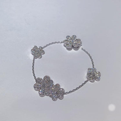 [Marin-Jewelry]FRIVOLE SILVER 5 FLOWERS BRACELET