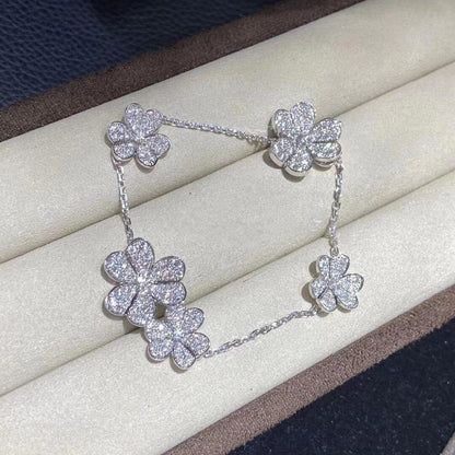 [Marin-Jewelry]FRIVOLE SILVER 5 FLOWERS BRACELET