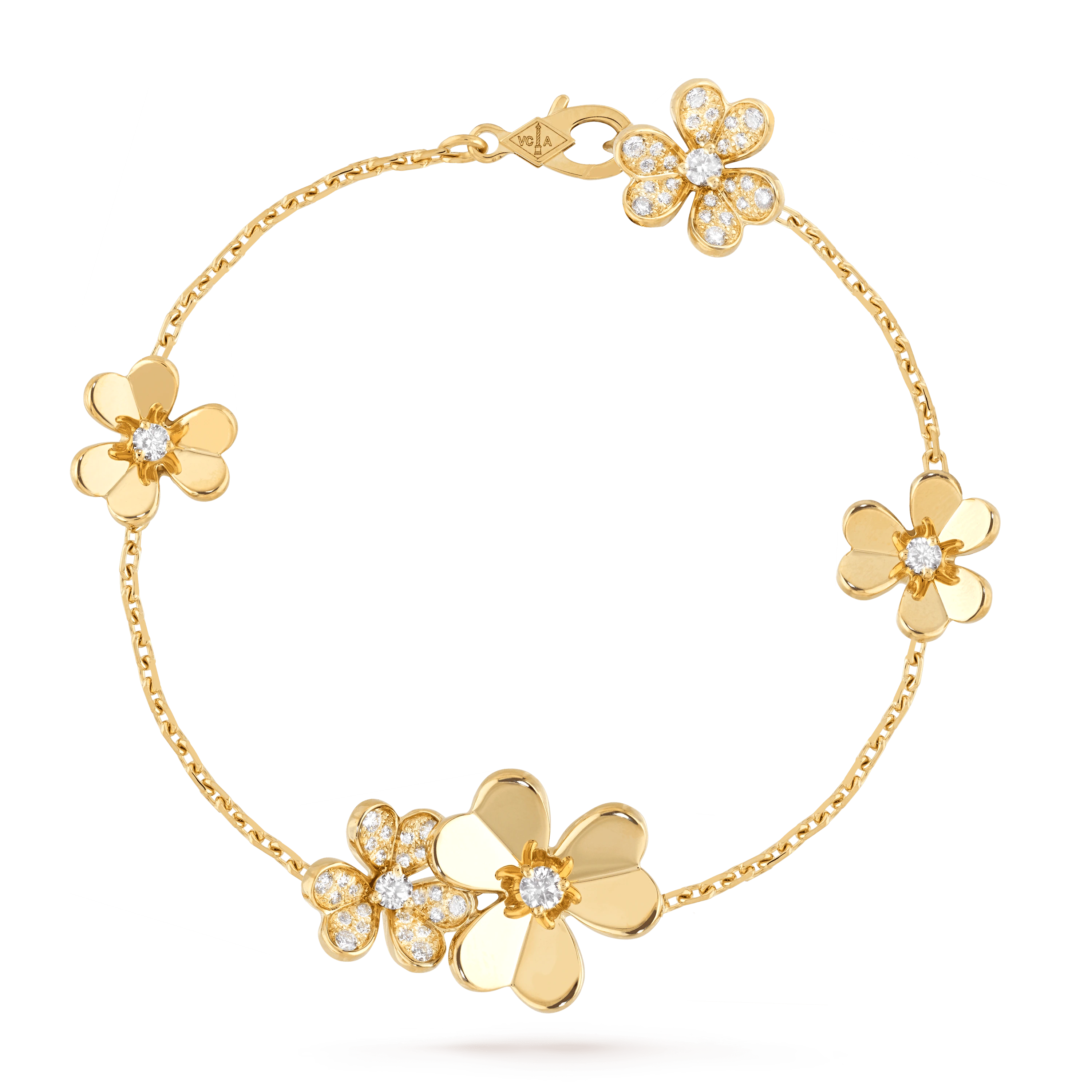 [Marin]FRIVOLE GOLD 5 FLOWERS BRACELET