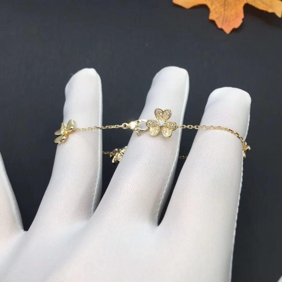 [Marin]FRIVOLE GOLD 5 FLOWERS BRACELET