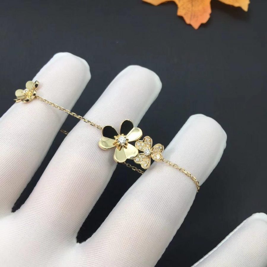 [Marin]FRIVOLE GOLD 5 FLOWERS BRACELET