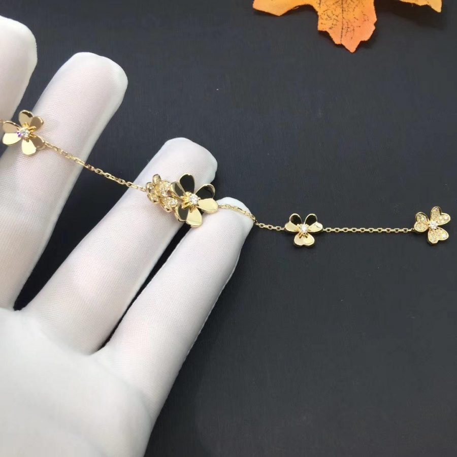 [Marin]FRIVOLE GOLD 5 FLOWERS BRACELET