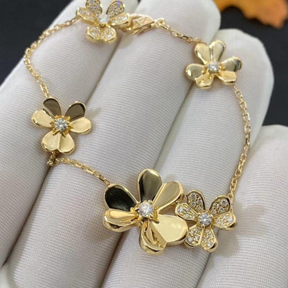[Marin]FRIVOLE GOLD 5 FLOWERS BRACELET