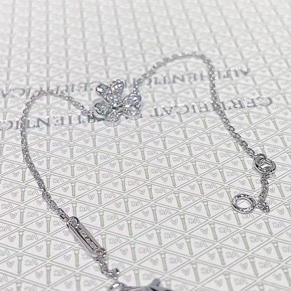 [Marin-Jewelry]FRIVOLE SILVER FLOWER DIAMOND BRACELET