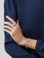 [Marin]FRIVOLE SILVER FLOWER DIAMOND ブレスレット