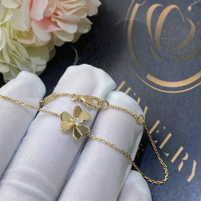 [Marin-Jewelry]FRIVOLE GOLD FLOWER PINK MALACHITE BRACELET