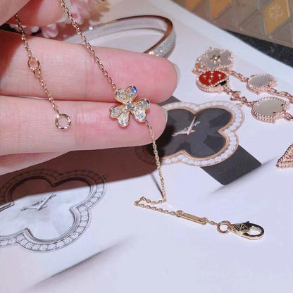 [Marin-Jewelry]FRIVOLE GOLD FLOWER DIAMOND BRACELET