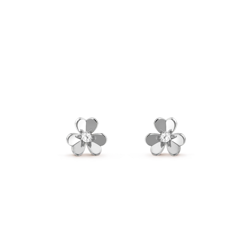 [Marin-Jewelry]FRIVOLE MINI SILVER FLOWER EARRINGS