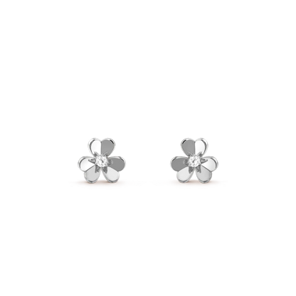 [Marin]FRIVOLE MINI SILVER FLOWER EARRINGS