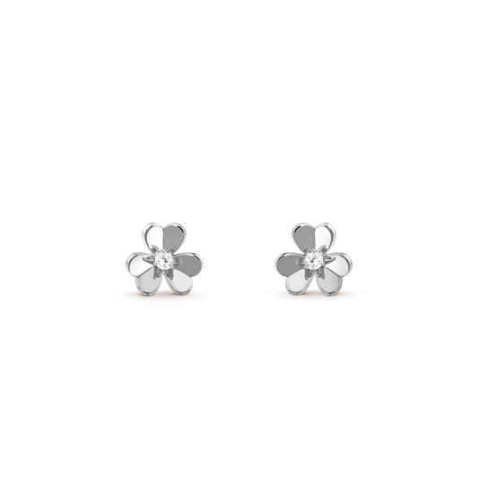 [Marin]FRIVOLE MINI SILVER FLOWER EARRINGS
