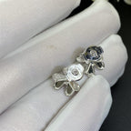 [Marin]BOUCLES D'OREILLES MINI FLEURS ARGENT FRIVOLE