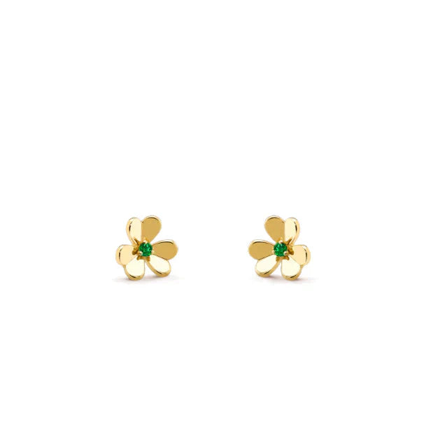 [Marin]FRIVOLE  FLOWER MALACHITE EARRINGS