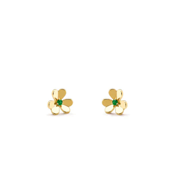 [Marin]FRIVOLE  FLOWER MALACHITE EARRINGS