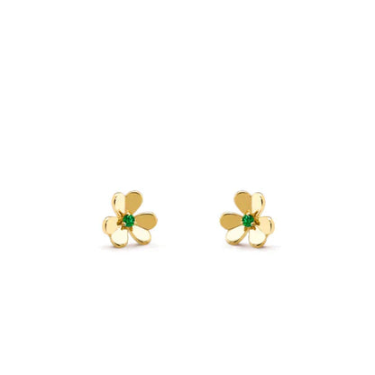 [Marin]FRIVOLE  FLOWER MALACHITE EARRINGS