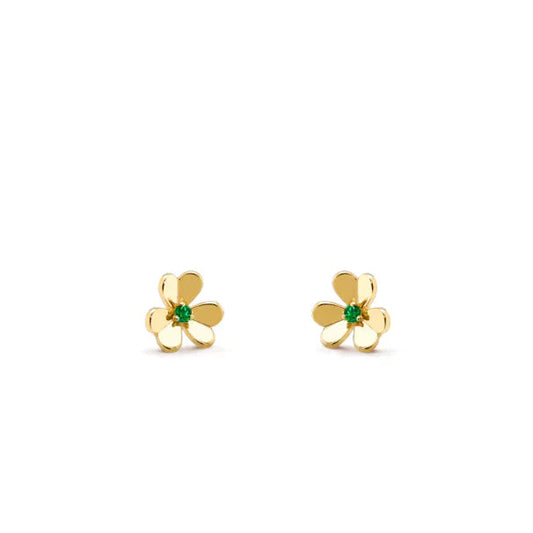 [Marin]FRIVOLE  FLOWER MALACHITE EARRINGS