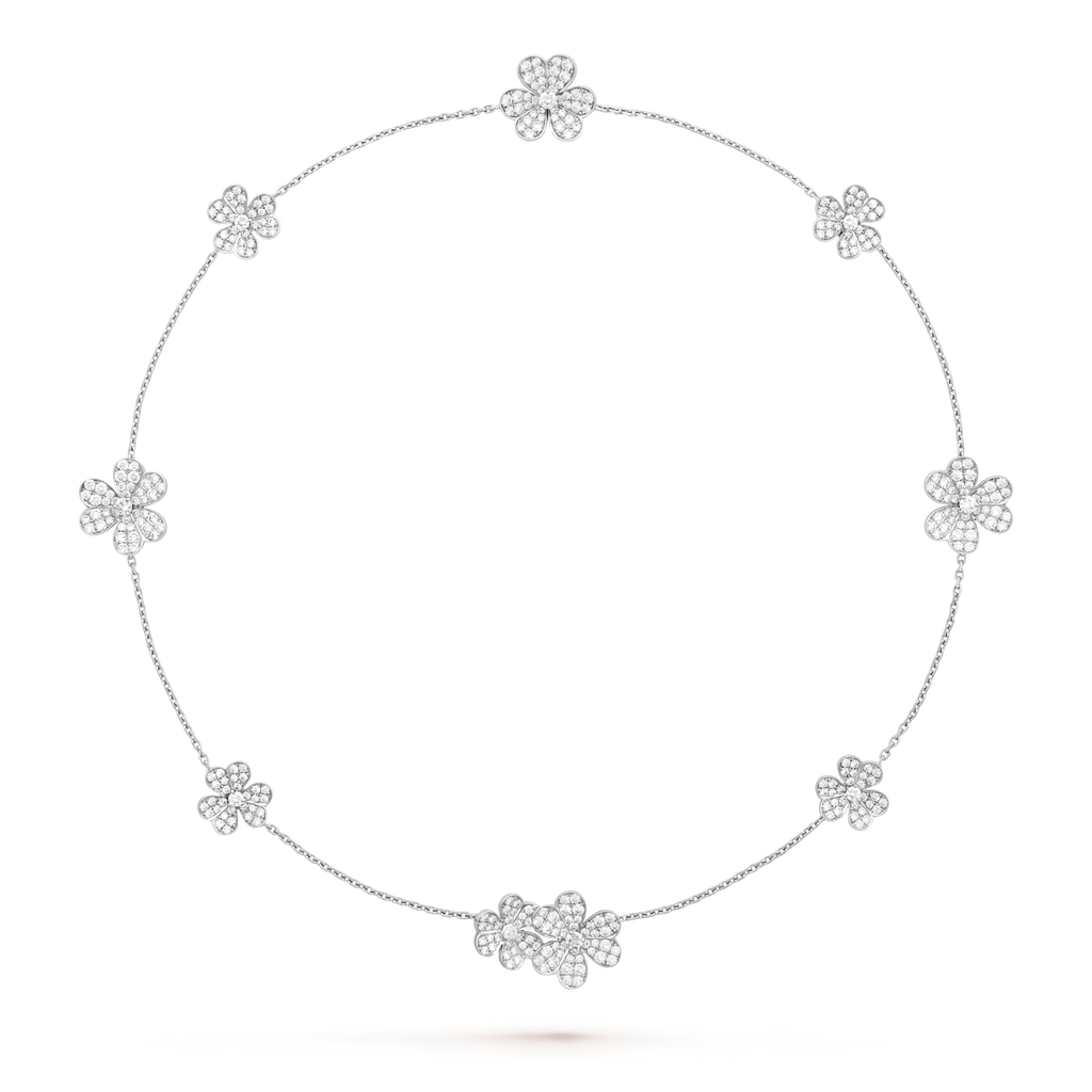 [Marin]FRIVOLE SILVER 9 FLOWERS NECKLACE