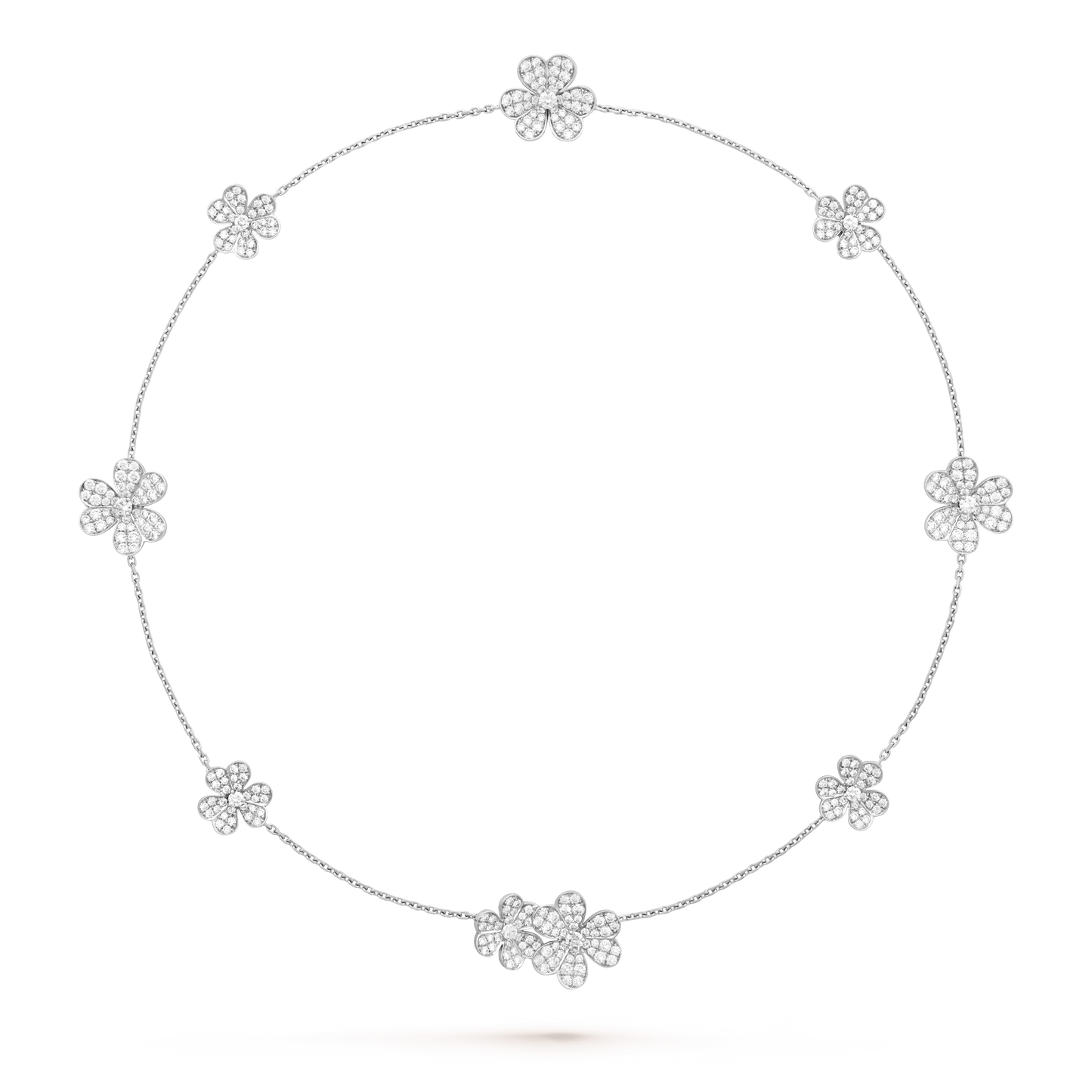 [Marin-Jewelry]FRIVOLE SILVER 9 FLOWERS NECKLACE