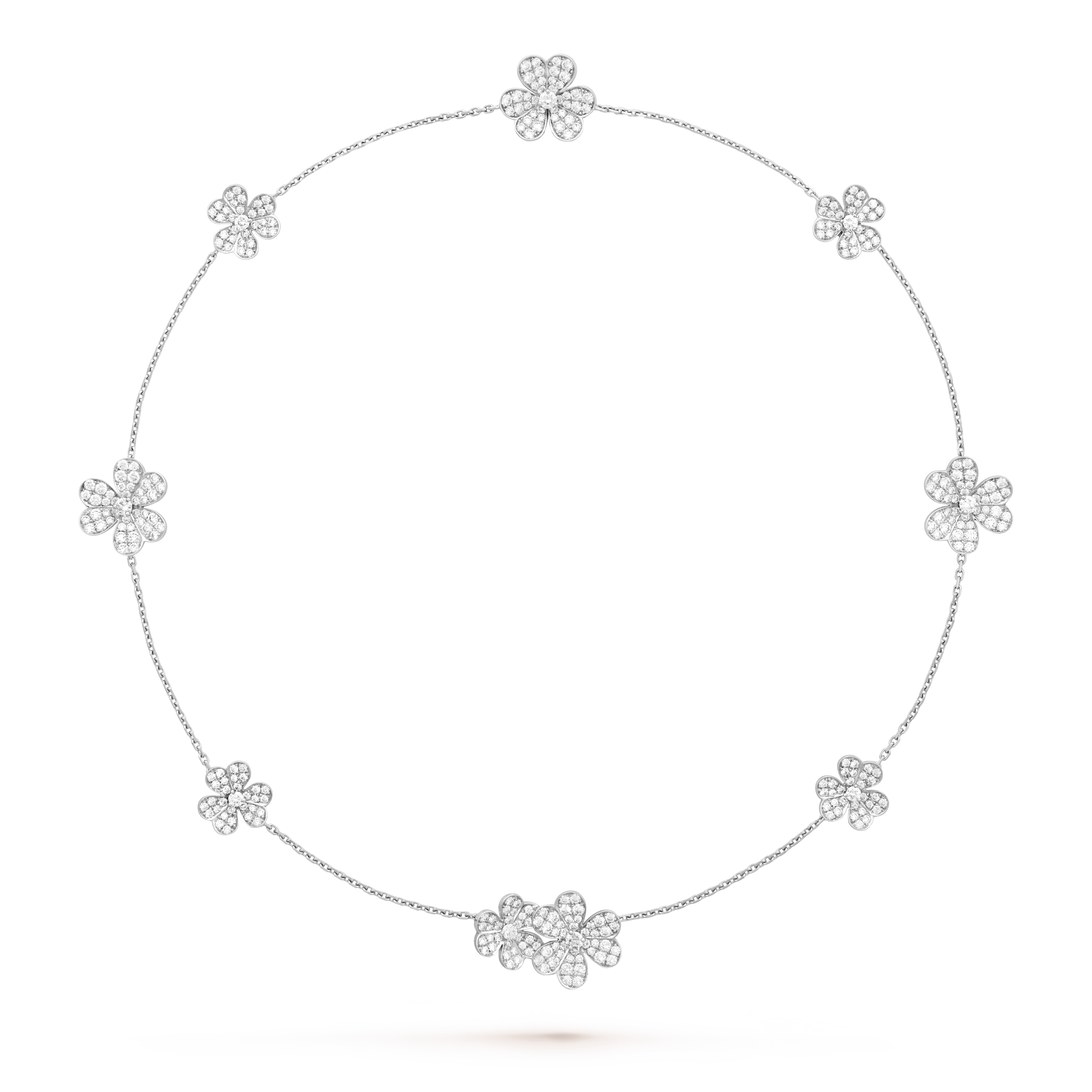 [Marin]FRIVOLE SILVER 9 FLOWERS NECKLACE
