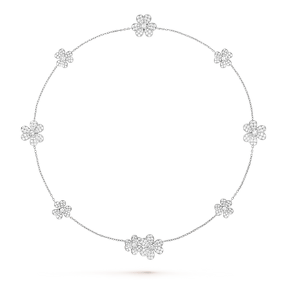 [Marin]FRIVOLE SILVER 9 FLOWERS NECKLACE