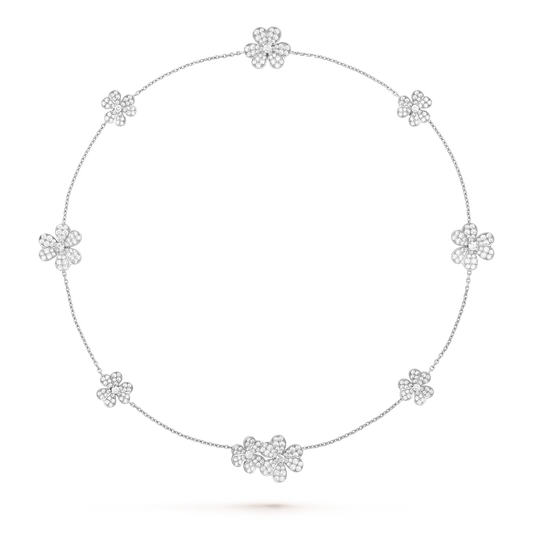 [Marin]FRIVOLE SILVER 9 FLOWERS NECKLACE