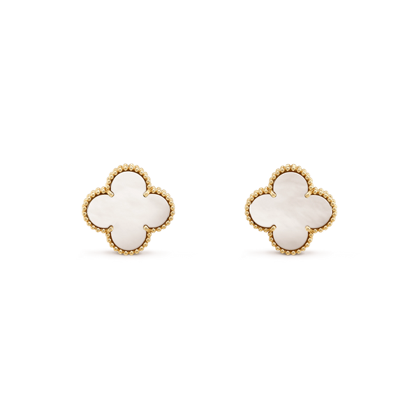 [Marin-Jewelry]CLOVER MINI GOLD EARRINGS