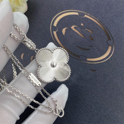 [Marin-Jewelry]CLOVER 25MM SILVER BIG CLOVER NECKLACE