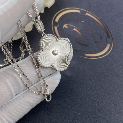 [Marin-Jewelry]CLOVER 25MM SILVER BIG CLOVER NECKLACE