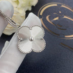[Marin]CLOVER 25MM SILVER BIG CLOVER NECKLACE