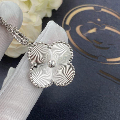 [Marin-Jewelry]CLOVER 25MM SILVER BIG CLOVER NECKLACE
