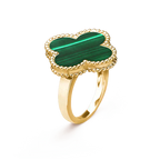 [Marin]CLOVER MALACHITE RING