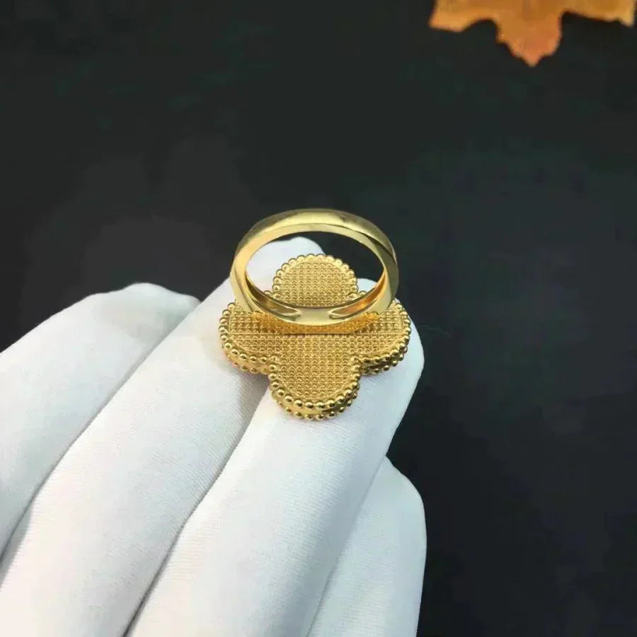 [Marin-Jewelry]CLOVER MALACHITE RING