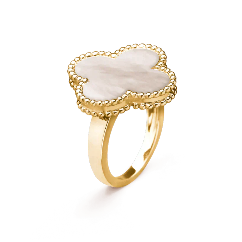[Marin-Jewelry]CLOVER WHITE MOP RING