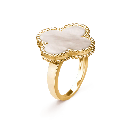 [Marin]CLOVER WHITE MOP RING