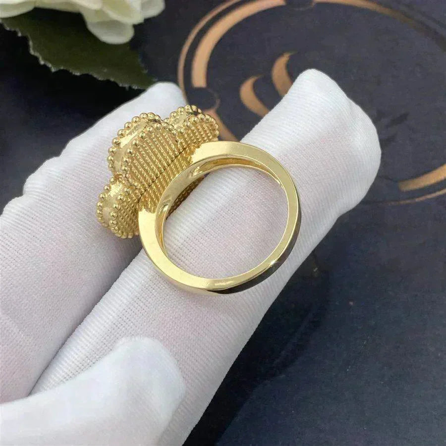 [Marin-Jewelry]CLOVER WHITE MOP RING