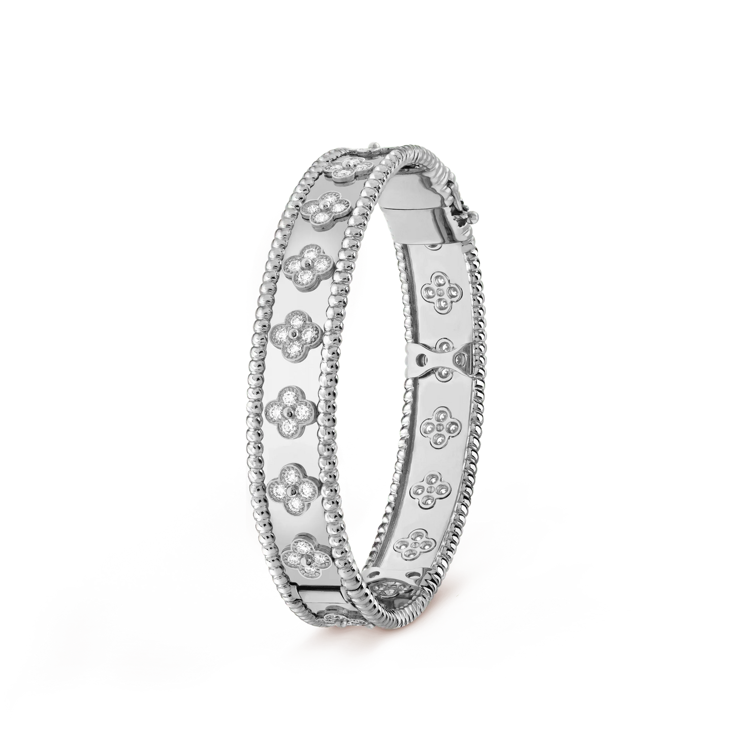[Marin-Jewelry]CLOVER BRACELET 8MM DIAMONDS