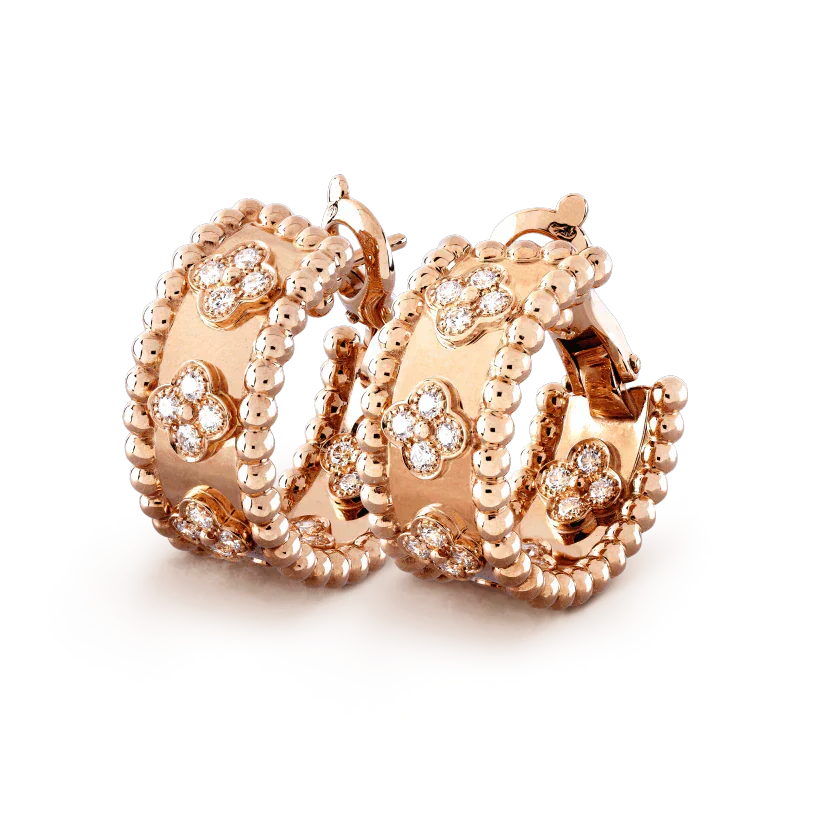 [Marin]BOUCLES D'OREILLES PERLÉES EN DIAMANTS