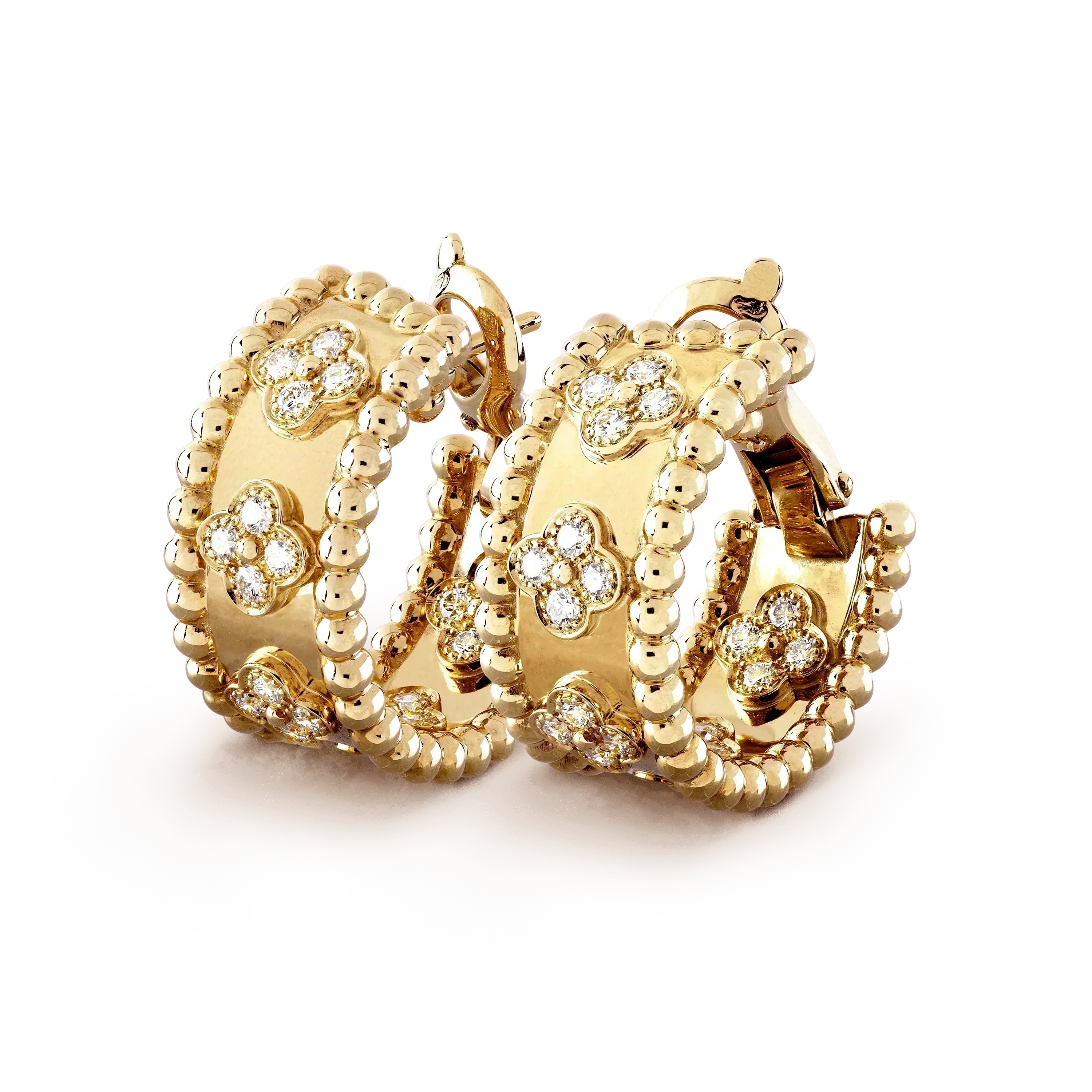 [Marin]BOUCLES D'OREILLES PERLÉES EN DIAMANTS