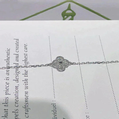 [Marin-Jewelry]CLOVER  SINGLE FLOWER BRACELET SILVER