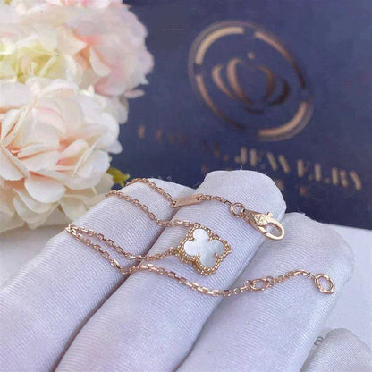 [Marin-Jewelry]CLOVER WHITE MOP SINGLE FLOWER BRACELET