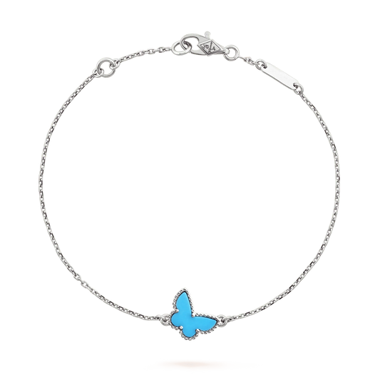 [Marin]BUTTERFLY TURQUOISE BUTTERFLY BRACELET SILVER