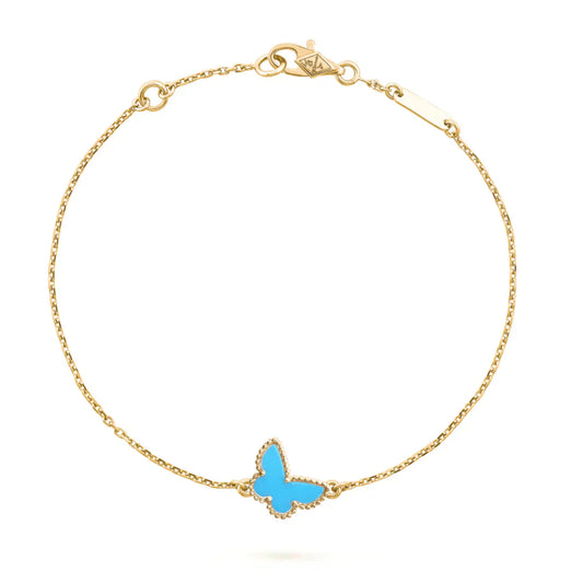 [Marin-Jewelry]バタフライ ターコイズ バタフライブレスレット