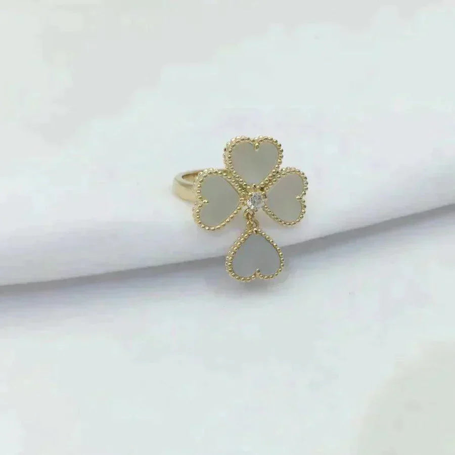 [Marin-Jewelry]SWEET CLOVER WHITE MOP RING
