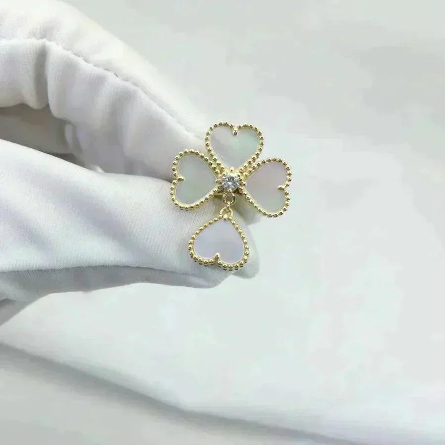 [Marin]SWEET CLOVER WHITE MOP RING
