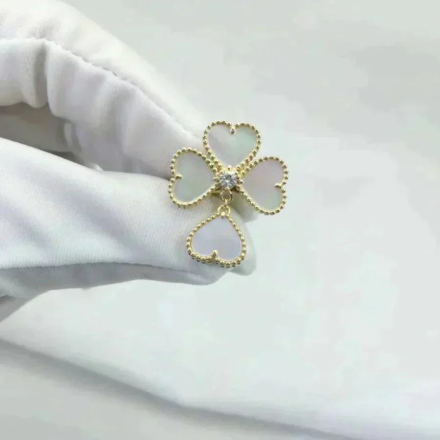 [Marin-Jewelry]SWEET CLOVER WHITE MOP RING