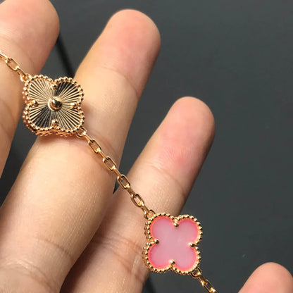 [Marin] CLOVER 5 MOTIFS  PINK MOP BRACELET COLLECTION