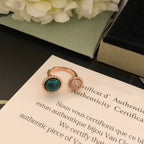 [Marin]PERLEE COULEURS DIAMOND ROSE GOLD BETWEEN THE FINGER RING