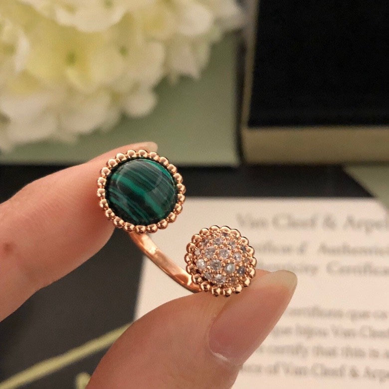 [Marin]PERLEE COULEURS DIAMOND ROSE GOLD BETWEEN THE FINGER RING